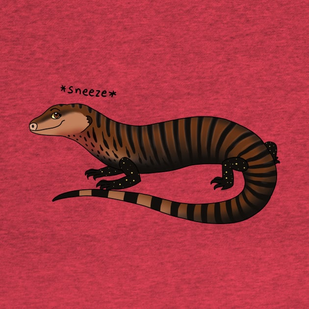 Blue Tongue Skink Sneezing • Halmahera by FalconArt